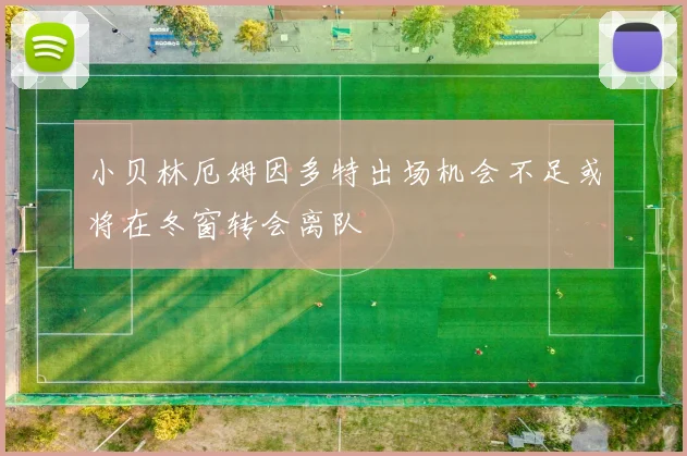 小贝林厄姆因多特出场机会不足或将在冬窗转会离队