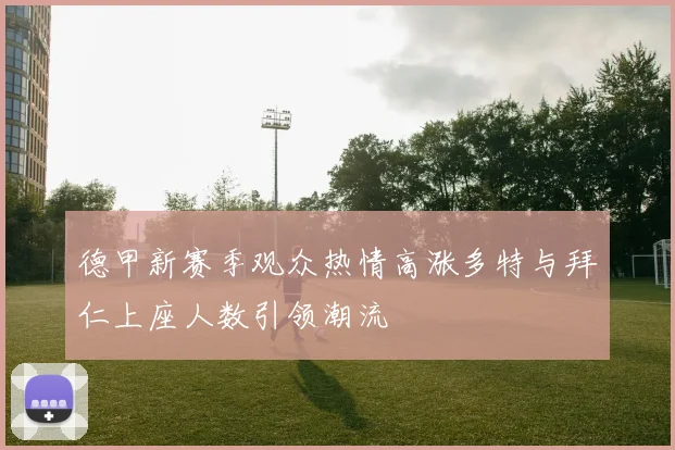 德甲新赛季观众热情高涨多特与拜仁上座人数引领潮流